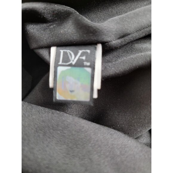 DVF Diane von Furstenberg Women Potter Gold Cropped Pants Trousers Size 10 Lined - Picture 4 of 9